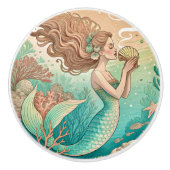 Mermaid ceramic drawer knobs セラミックノブ (正面)