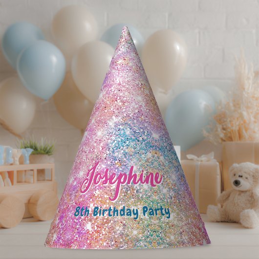 Mermaid colorful whimsical birthday custom パーティーハット