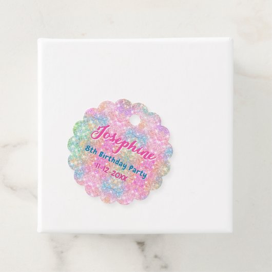 Mermaid colorful whimsical birthday custom フェイバータグ (インサイチュ)