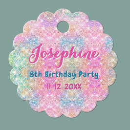 Mermaid colorful whimsical birthday custom フェイバータグ