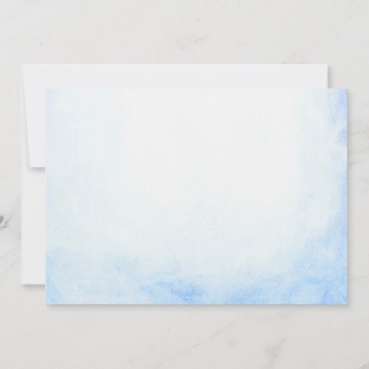 Mermaid Dive Into Five 5th Birthday Party Photo 招待状 (裏面)