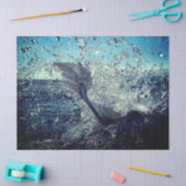 Mermaid Diving in Wavesのティッシュペーパー 薄葉紙 (クラフト)