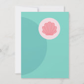 Mermaid dreams birthday invitation 招待状 (裏面)