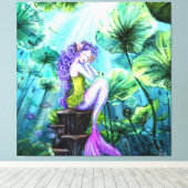 Mermaid Fantasy Canvas Print キャンバスプリント (インサイチュ (ウッドフロア))