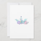 Mermaid First Birthday Invitation 招待状 (裏面)