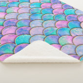 Mermaid fish scale wave japanese seamless pattern. シェルパブランケット (3/4)