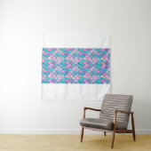 Mermaid fish scale wave japanese seamless pattern. タペストリー (インサイチュ)