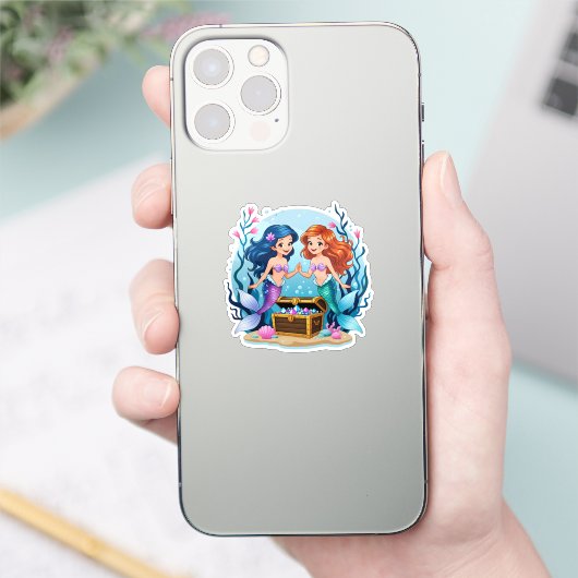 Mermaid Friends Personalized Fun set シール (スマートフォン)