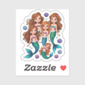 Mermaid Friends Personalized Fun set  シール (シート)