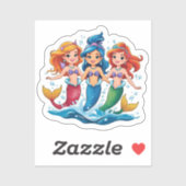Mermaid Friends Personalized Fun set  シール (シート)