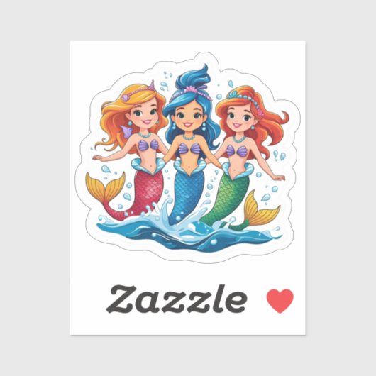 Mermaid Friends Personalized Fun set  シール (シート)