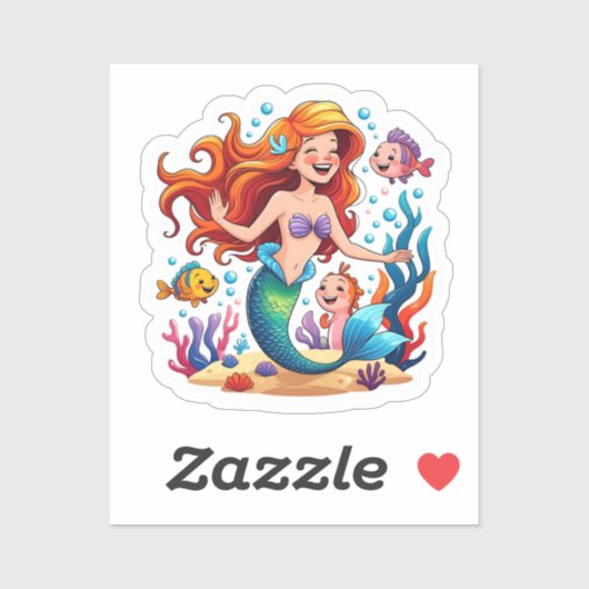 Mermaid Friends Personalized Fun set  Sticker シール (シート)