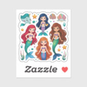 Mermaid Friends Personalized Fun set  Sticker シール (シート)