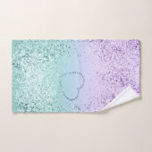 MERMAID Garlsグリッターハート#1 バスタオルセット (ハンドタオル)