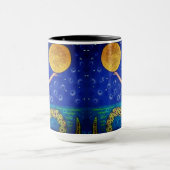 Mermaid Holding Moon Mug マグカップ (中央)