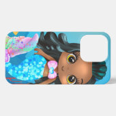 Mermaid II iPhone 13 Proスリムフィットケース、光沢 iPhoneケース (裏面横)