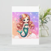 mermaid illustration 招待状 (スタンド正面)