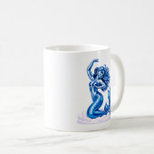 Mermaid Illustration Art コーヒーマグカップ (正面右)