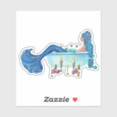 Mermaid in tub by Reneeカットカスタムビニールステッカー シール (シート)