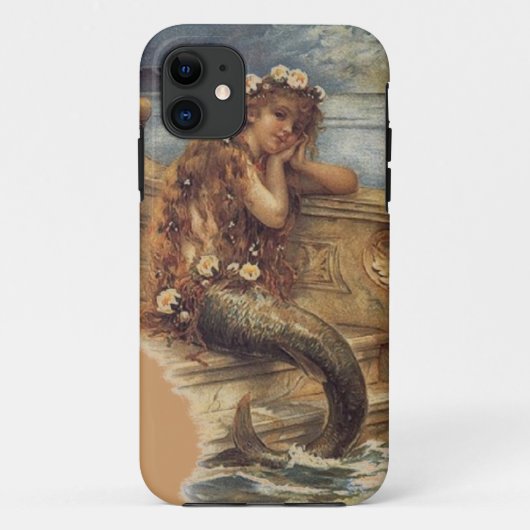 Mermaid iPhoneビクトリアンケース Case-Mate iPhoneケース (裏面)