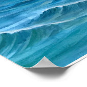 Mermaid Keeping Watch Over Ship at Stormy Sea ポスター (角)