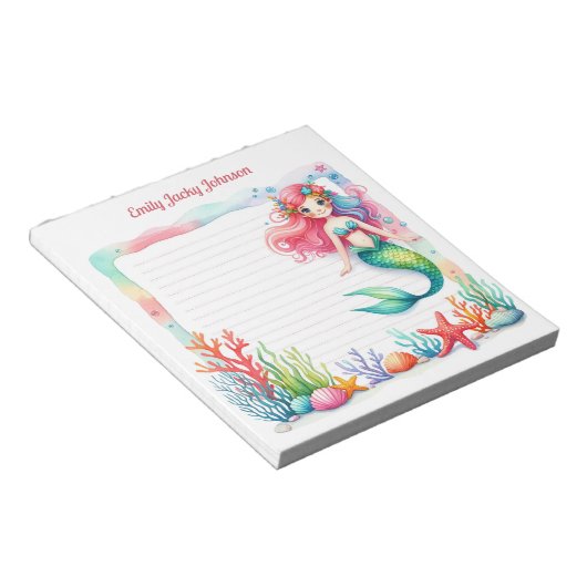 Mermaid Lagoon Notepad ノートパッド (アングル)