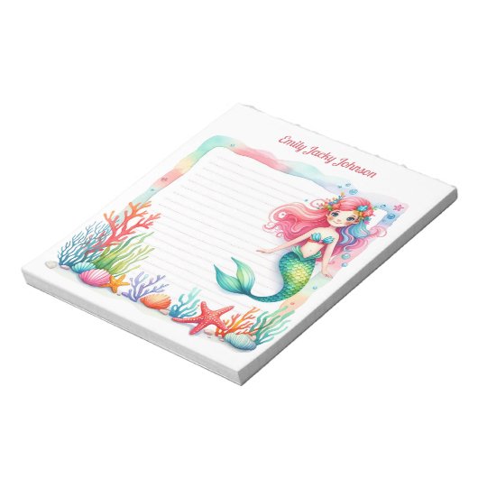 Mermaid Lagoon Notepad ノートパッド (回転)