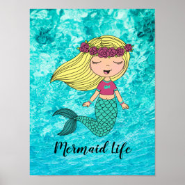 Mermaid Life Poster ポスター
