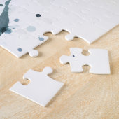 Mermaid Lighthouse Coastal Watercolor Scene ジグソーパズル (側面)