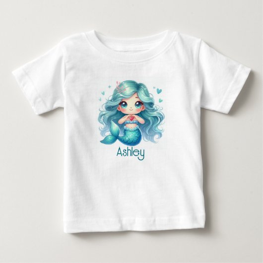 Mermaid Love ベビーTシャツ (正面)