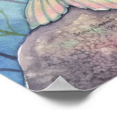 Mermaid Lullaby Mother and Baby Poster ポスター (角)