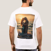 Mermaid_meets_man_in_beautiful_海 Tシャツ (裏面)