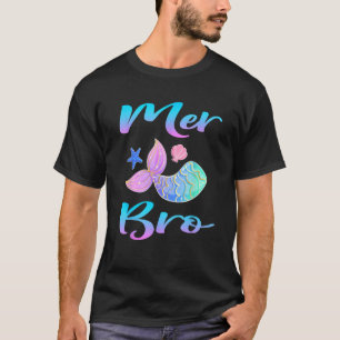 Mermaid Merbro Mer Bro for Brother Matching Family Tシャツ