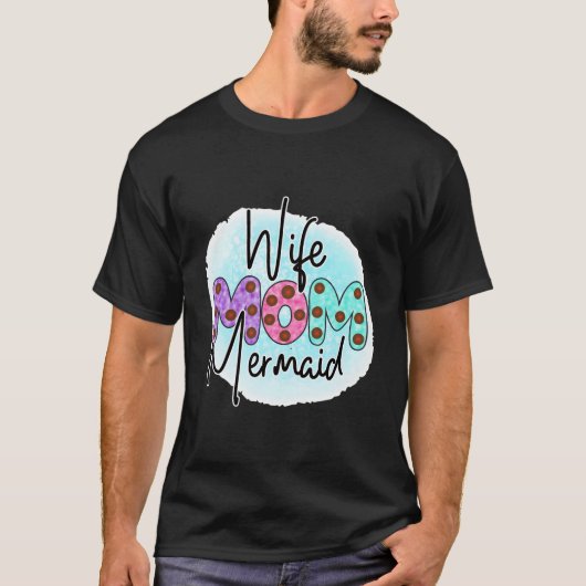 Mermaid Mom Mermaid Tシャツ (正面)