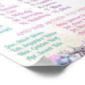 Mermaid Name Game Pastel Ocean Girl ポスター (角)