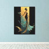 MERMAID NOIRシリーズ #1  キャンバスプリント (インサイチュ (ウッドフロア))
