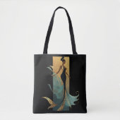 MERMAID NOIRシリーズ #1 トートバッグ (正面)