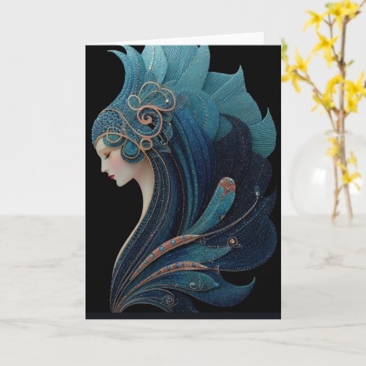 MERMAID NOIR #2 カード (黄色い花)