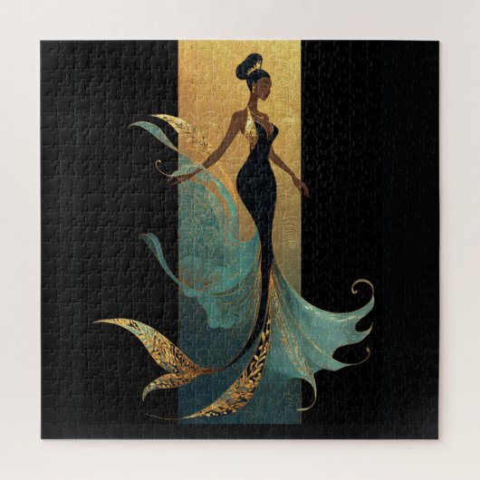 MERMAID NOIR SERIES #1 Postcard ジグソーパズル (縦)