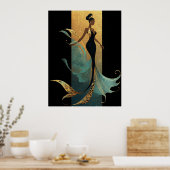 MERMAID NOIR SERIES #1 Postcard ポスター (キッチン)