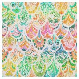 MERMAID OF BOLINAS Rainbow Fish Scale Bold Fabric ファブリック