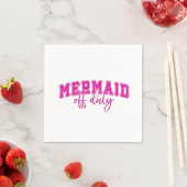 Mermaid Off Duty | Coastal Entertaining スタンダードカクテルナプキン (インサイチュ)