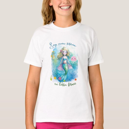 Mermaid on dry land tシャツ (正面)