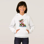 Mermaid on Rock – Kids’ Hoodie (正面フル)