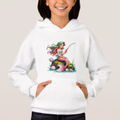 Mermaid on Rock – Kids’ Hoodie (正面)