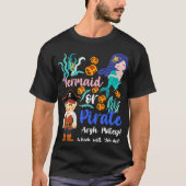 Mermaid Or Pirate Which One Will You Be Gender Rev Tシャツ (正面)