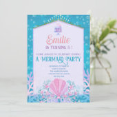 Mermaid Party Invitation 招待状 (スタンド正面)