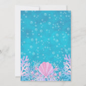 Mermaid Party Invitation 招待状 (裏面)
