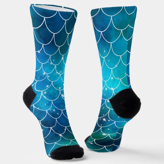 Mermaid Pattern ソックス (傾斜あり)