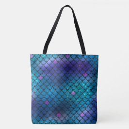 Mermaid Pattern Tote Bag - Customizable Beach Bag トートバッグ